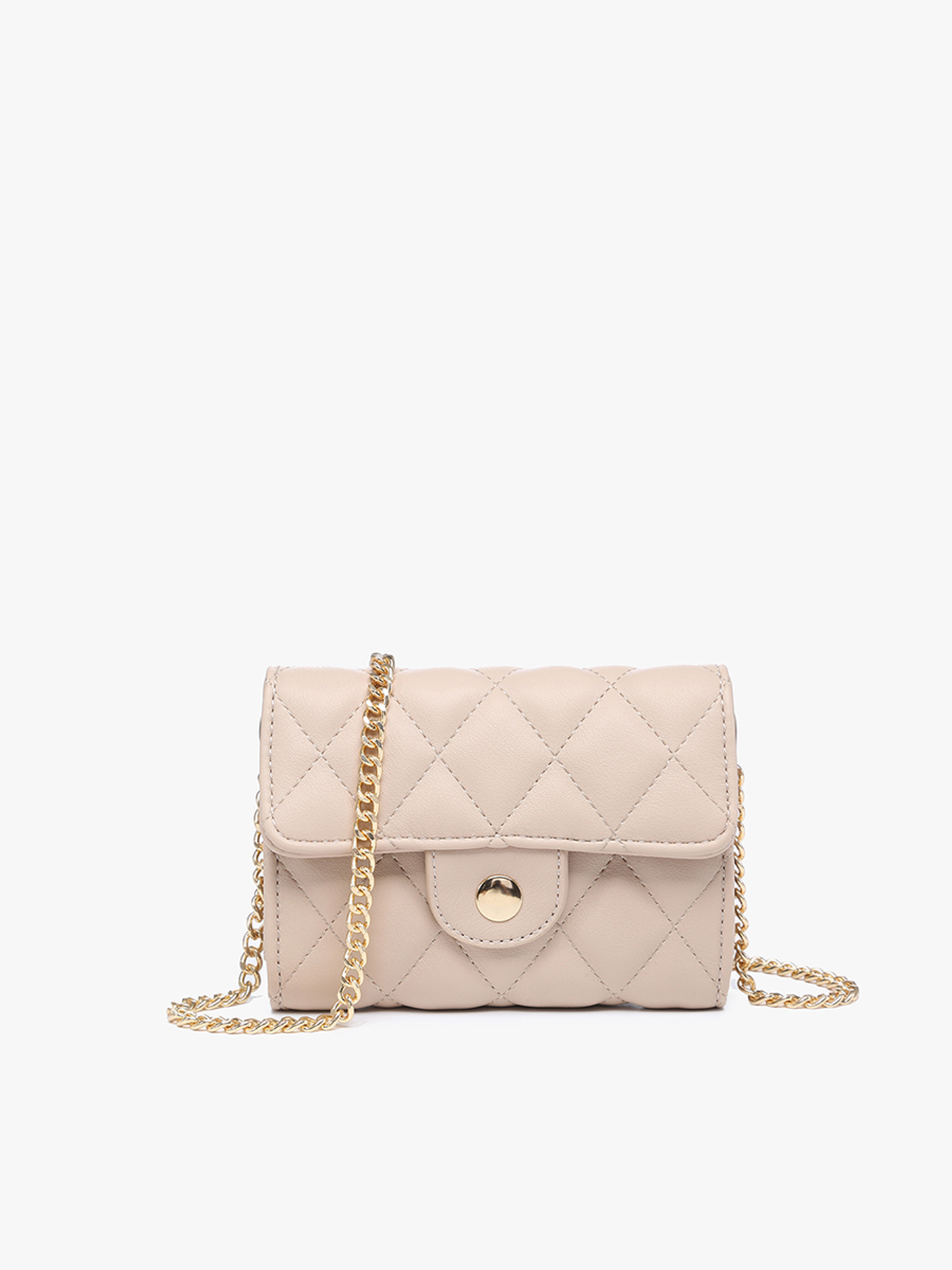 Quilted Clutch/Crossbody w/ Chain Strap