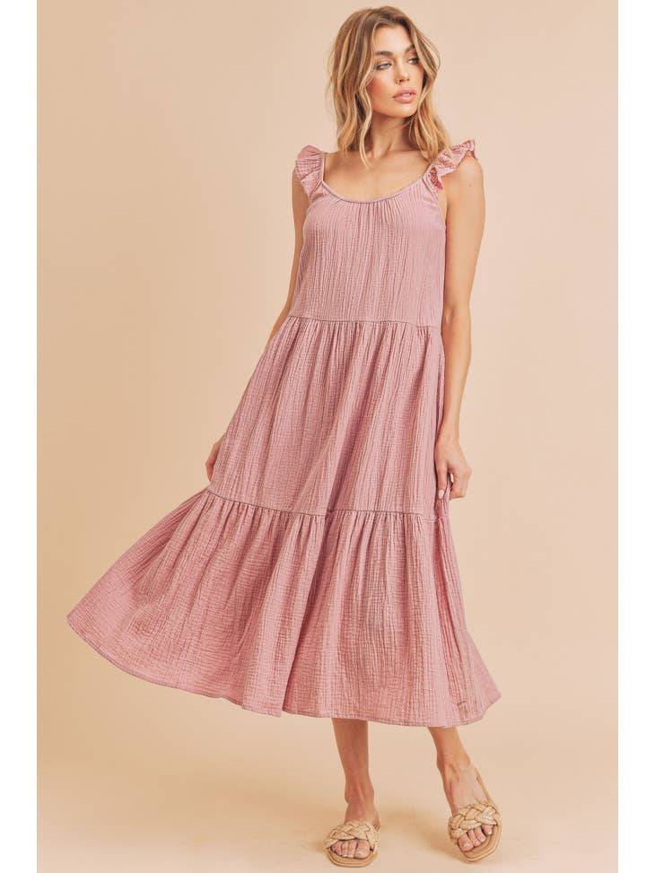 Pink mid sundress
