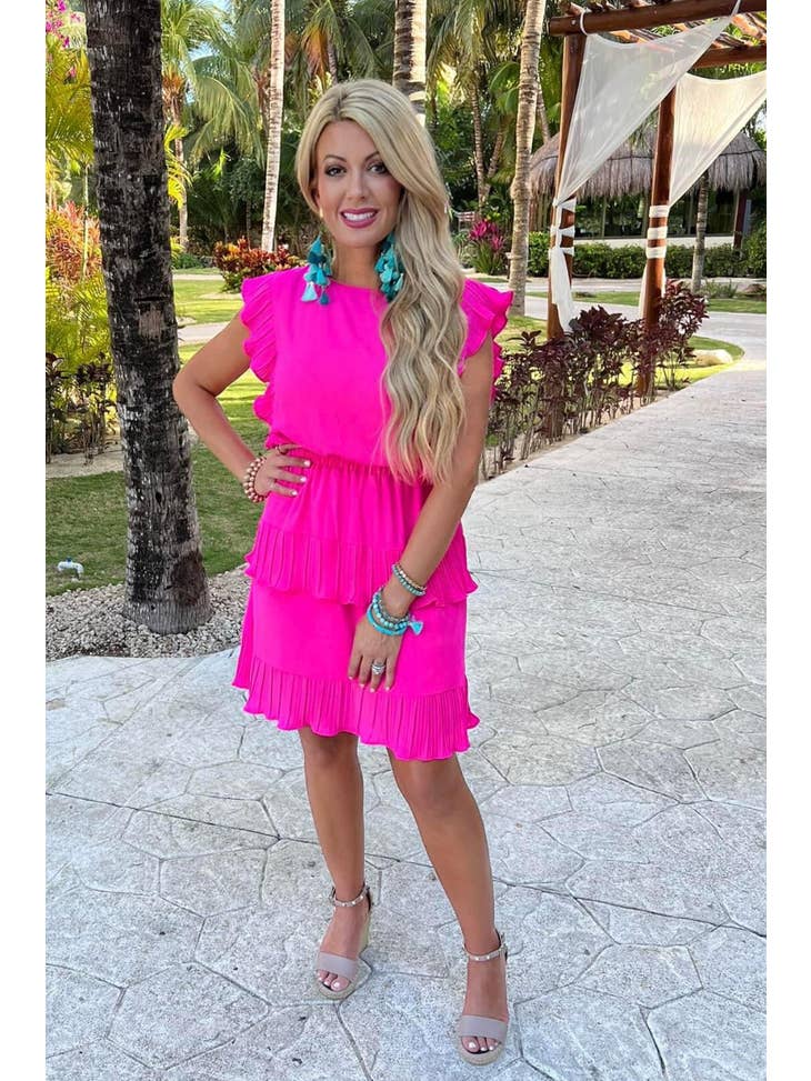 Pink Ruffled dress