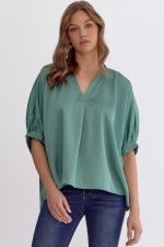 Satin Oversized Top