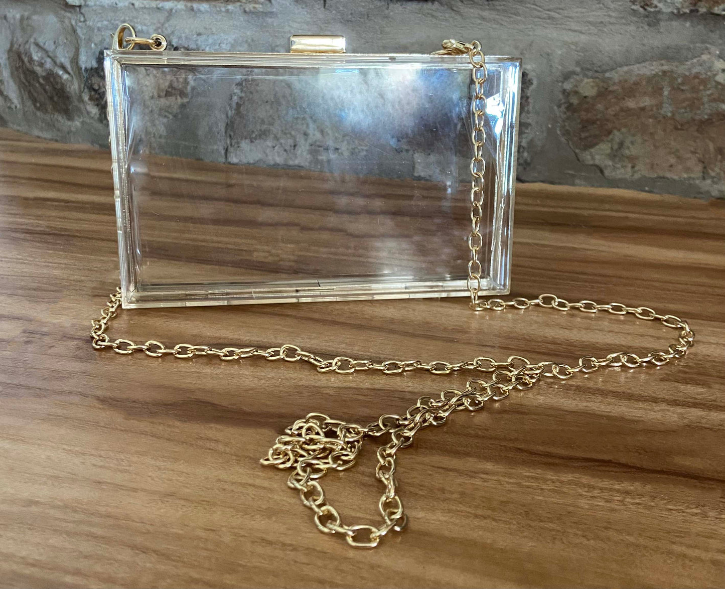 Clear square handbag