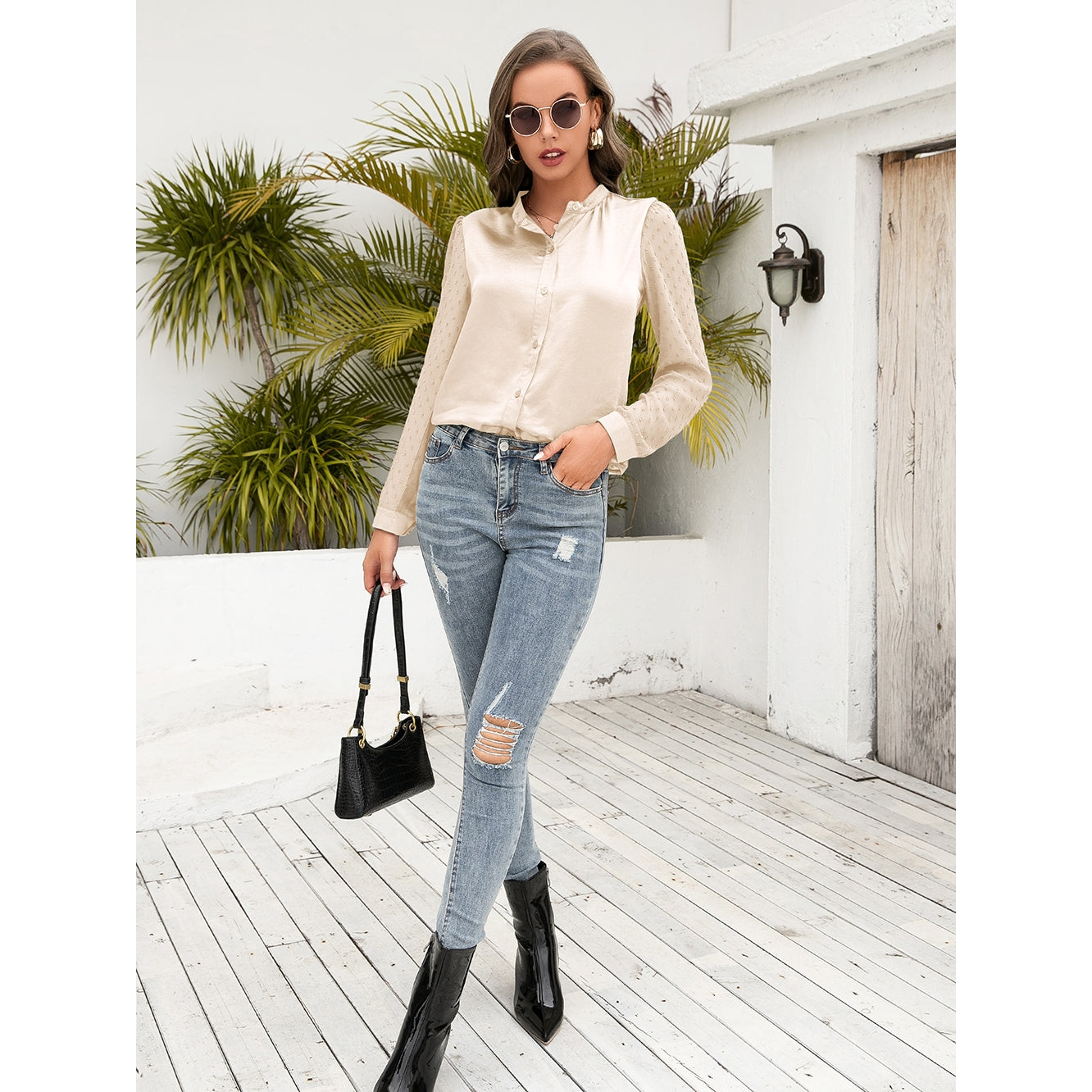 Whitney Satin Blouse