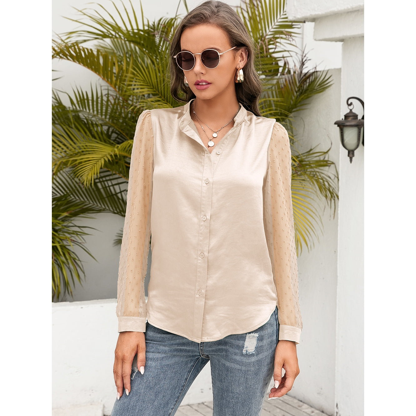 Whitney Satin Blouse